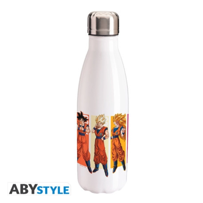 dragon ball super - borraccia in acciaio 500ml - goku transformations: 2