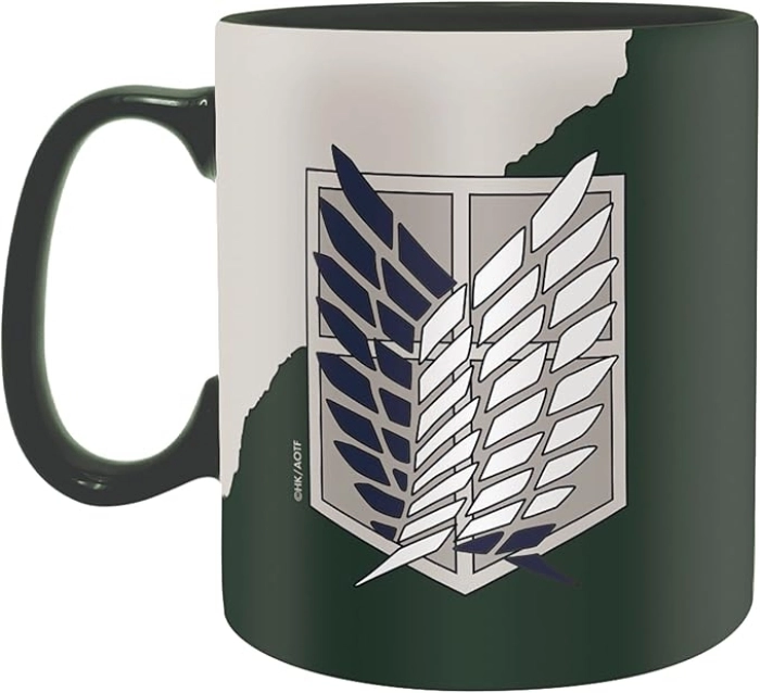 attack on titan - tazza 460ml - emblema s4