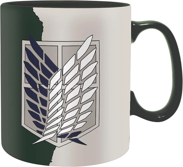attack on titan - tazza 460ml - emblema s4