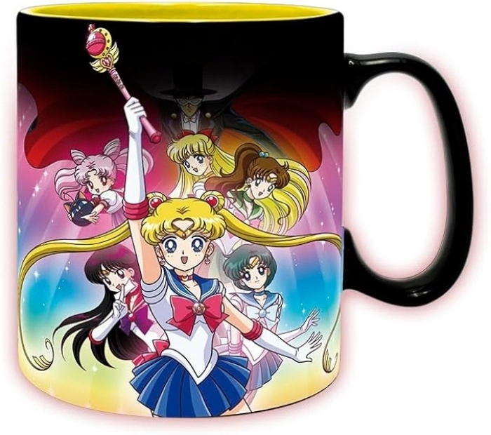 sailor moon - tazza termosensibile 460ml - gruppo: 2