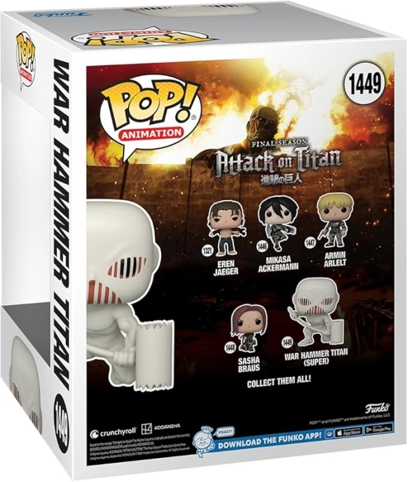 attack on titan - gigante martello 15cm - funko pop! 1449