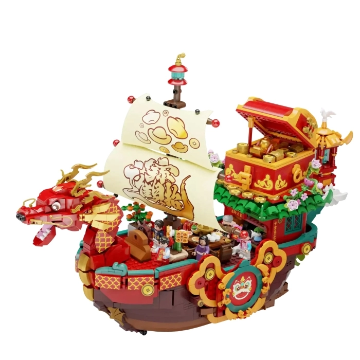 chinese new year dragon boat: 2