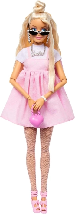 barbie deluxe style - abito rosa pastello con fiocco