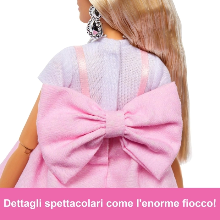 barbie deluxe style - abito rosa pastello con fiocco