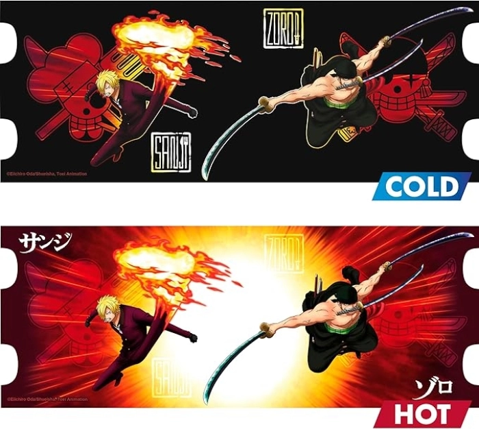 one piece - tazza termosensibile 460ml - zoro & sanji: 3