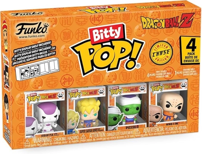 dragon ball z - 4 pack 3cm - funko pop bitty: 1