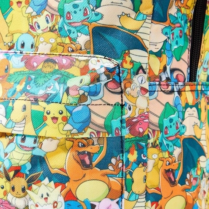 pokemon - zaino all-over print multicolore