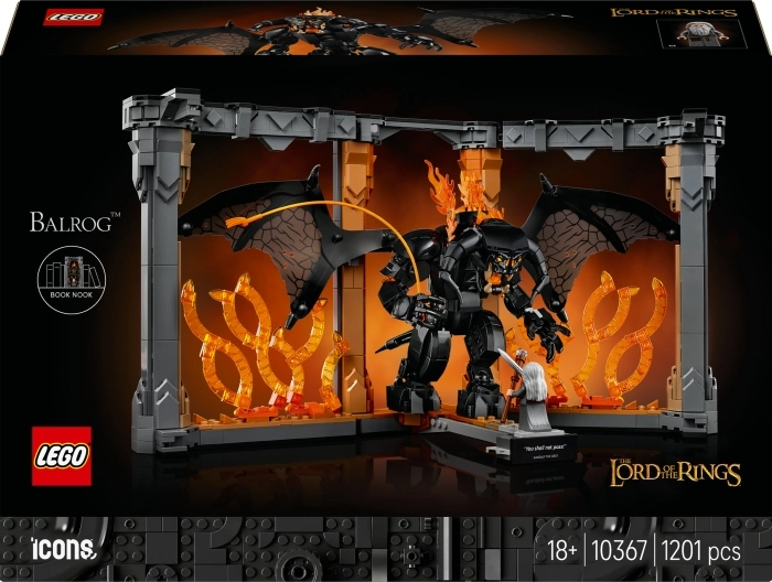 10367 - il signore degli anelli: book nook del balrog™: 1
