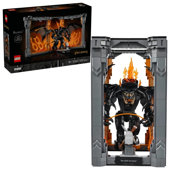 10367 - il signore degli anelli: book nook del balrog™: 10