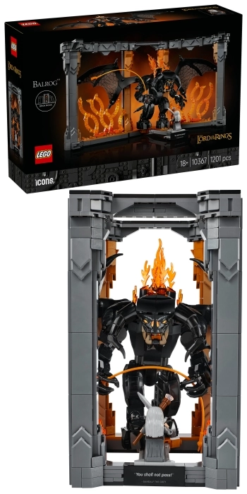 10367 - il signore degli anelli: book nook del balrog™: 11