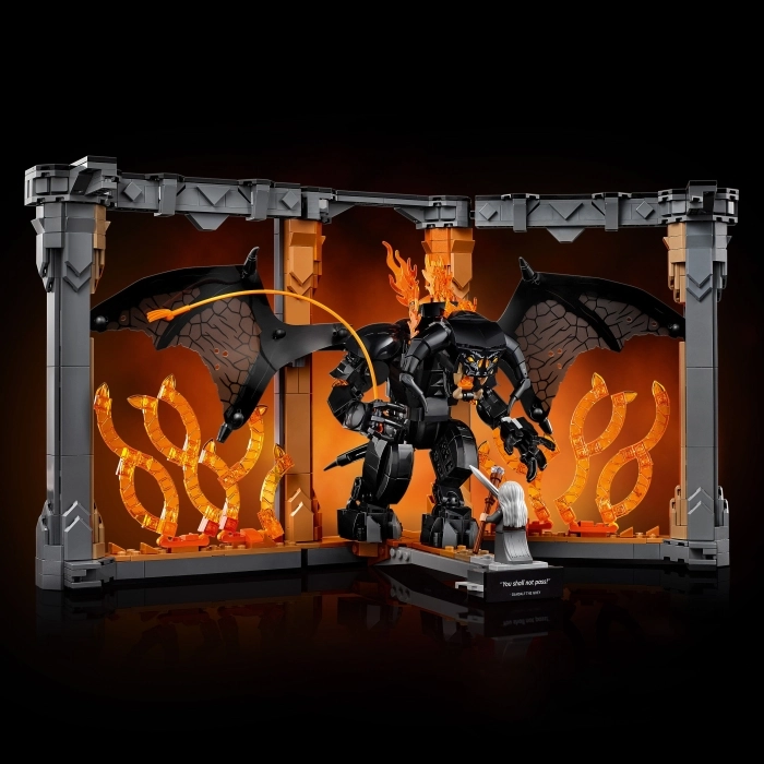 10367 - il signore degli anelli: book nook del balrog™: 12