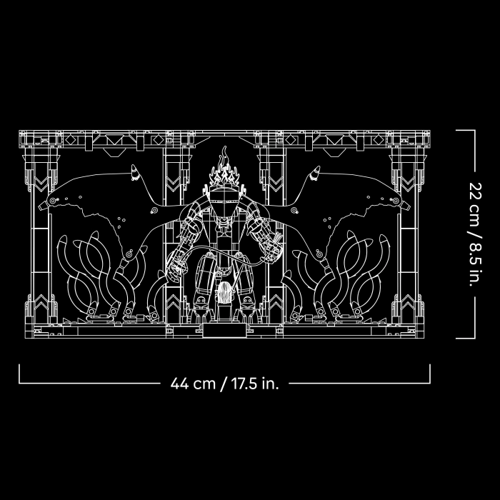10367 - il signore degli anelli: book nook del balrog™: 17