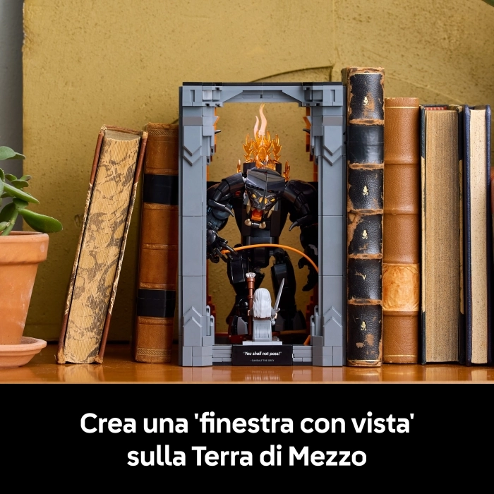10367 - il signore degli anelli: book nook del balrog™: 40
