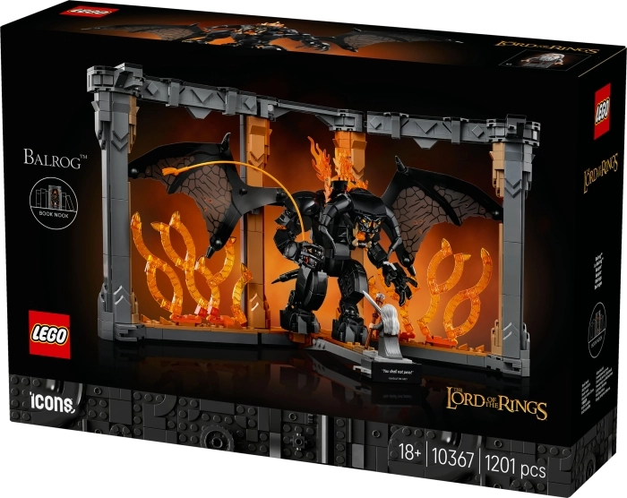 10367 - il signore degli anelli: book nook del balrog™: 6