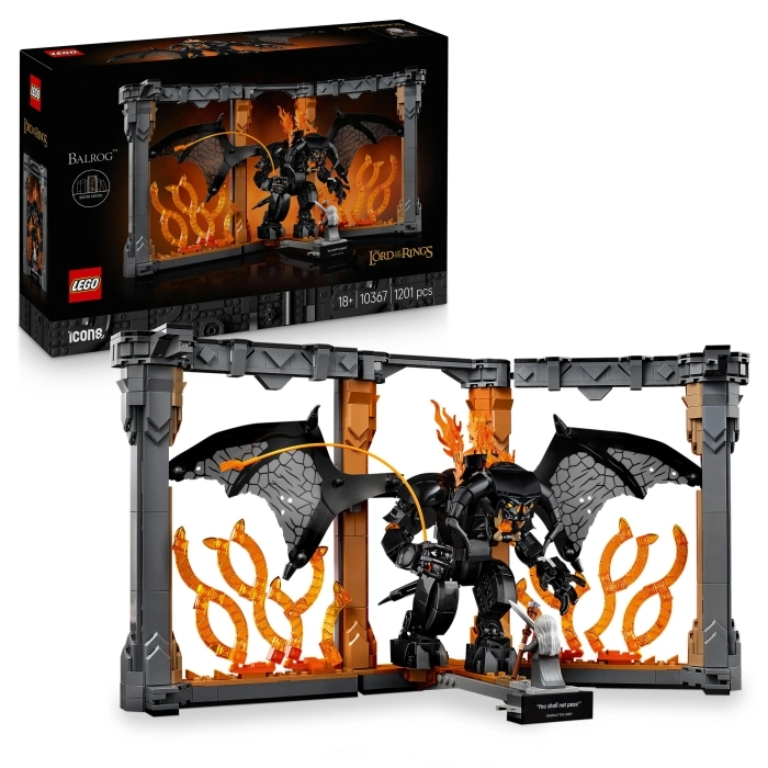 10367 - il signore degli anelli: book nook del balrog™: 9