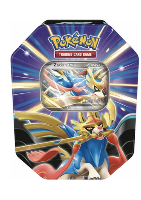 pokemon leggende sovrane - zacian-ex - tin da collezione (ita)