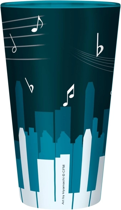 hatsune miku - bicchiere di vetro xxl 400ml - citta musicale