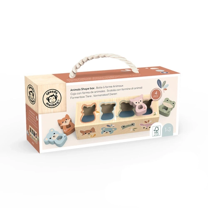 scatola con formine di animali