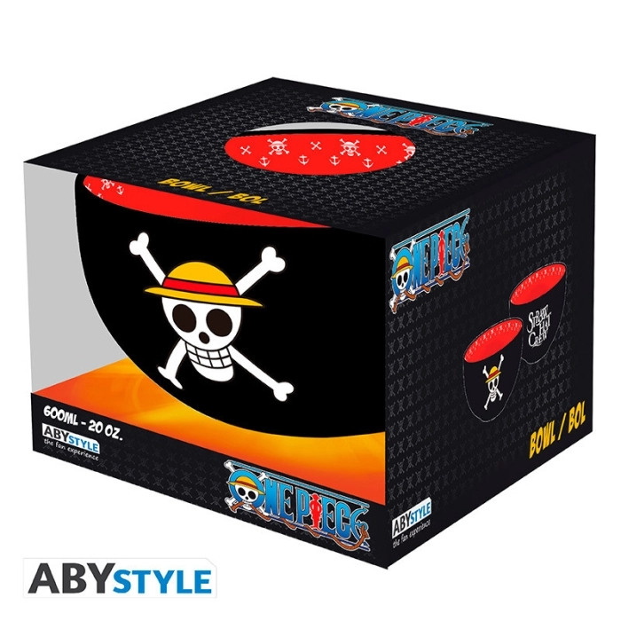 one piece - ciotola 600ml - straw hat jolly roger