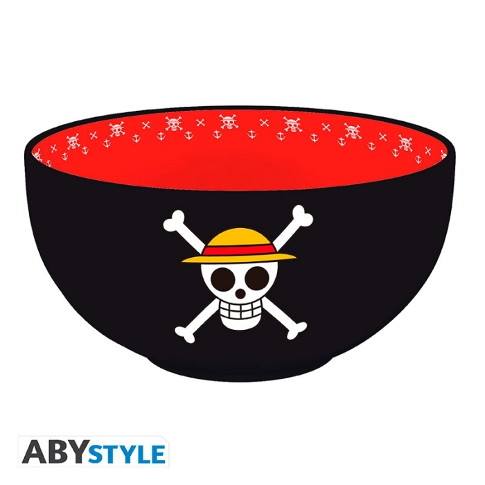 one piece - ciotola 600ml - straw hat jolly roger