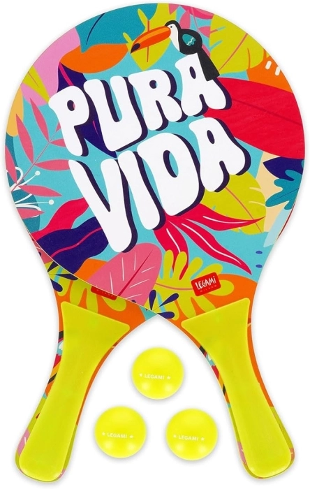 racchettoni da spiaggia - good vibes - pura vida