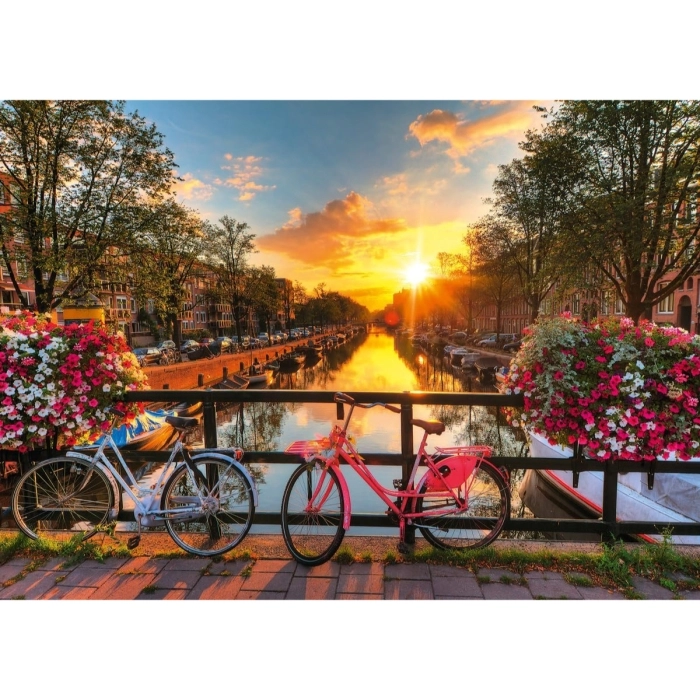 biciclette ad amsterdam - puzzle 1000 pezzi: 2