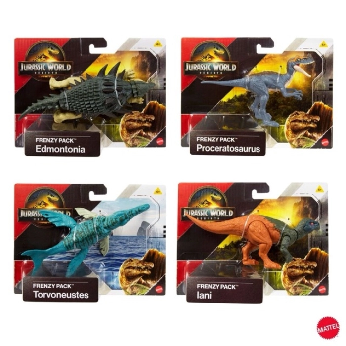 jurassic world rebirth pericolo giurassico - dinosauri assortiti