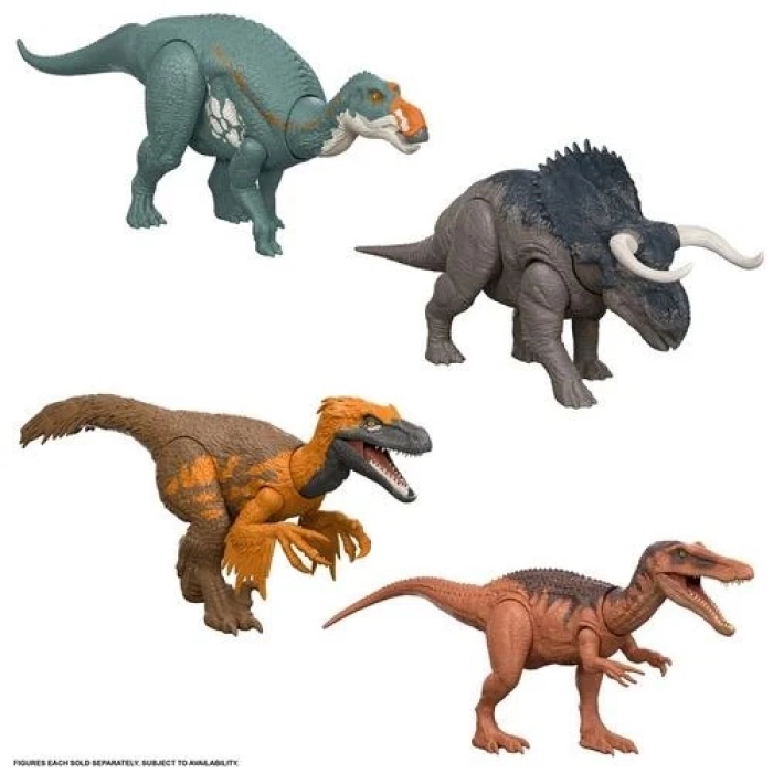 jurassic world rebirth ruggito selvaggio - dinosauri assortiti