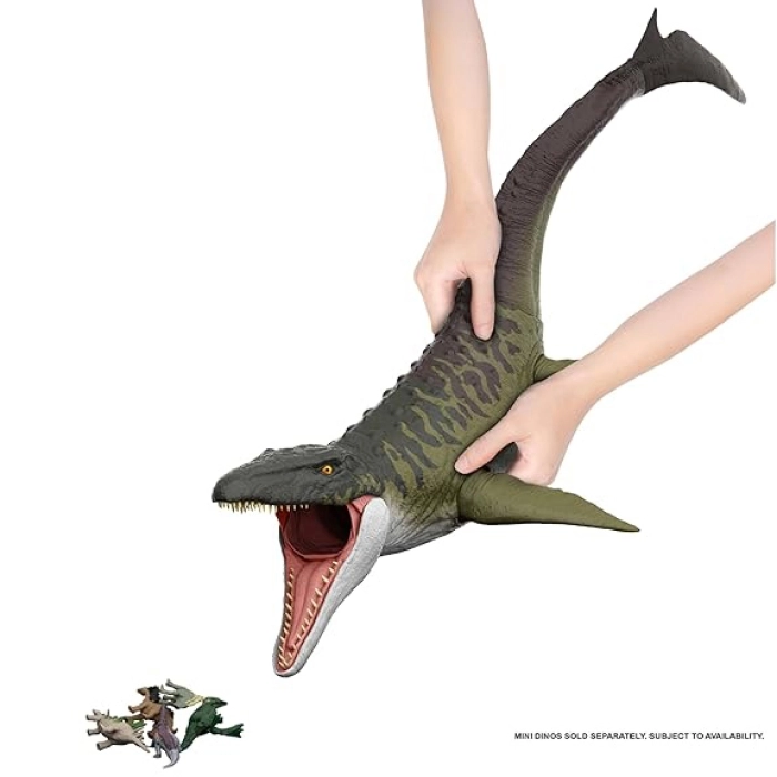 jurassic world rebirth - mosasauro supercolossale 100cm: 4