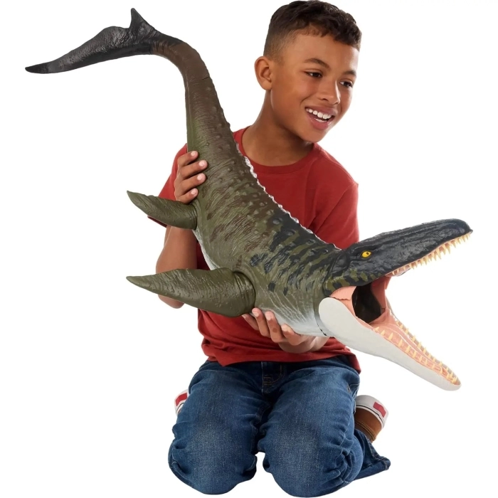 jurassic world rebirth - mosasauro supercolossale 100cm: 6