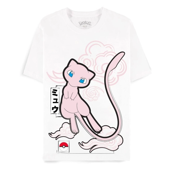 pokemon - mew women's short sleeved t-shirt - taglia s