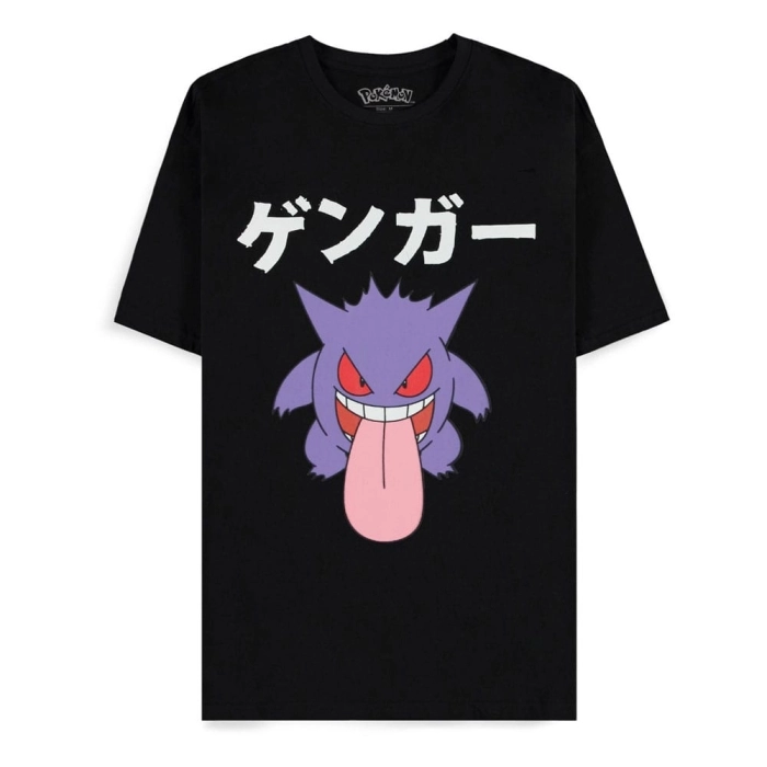 pokemon - gengar japan men's short sleeved t-shirt - taglia l