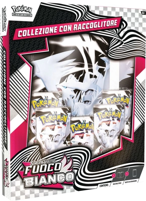 pokemon gcc - scarlatto e violetto fuoco bianco - collezione con raccoglitore (ita)