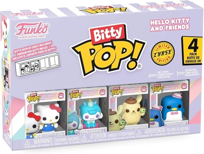 hello kitty - hello kitty and friends 4 pack 3cm - funko pop bitty: 1