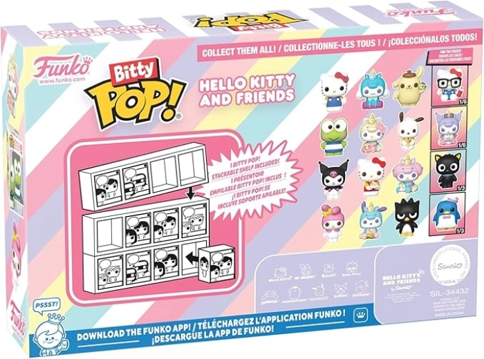 hello kitty - hello kitty and friends 4 pack 3cm - funko pop bitty: 2