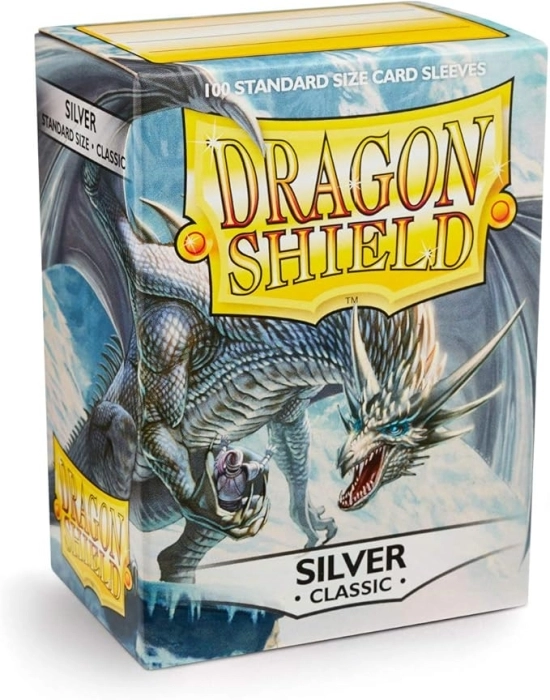 dragon shield standard sleeves - silver classic (100 bustine protettive)