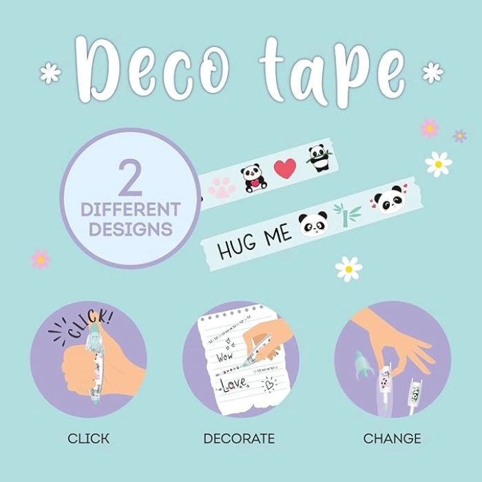 decoration tape pen - deco tape - panda