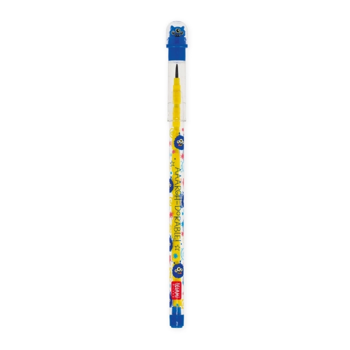 stackable pencil with eraser - take a tip - monster