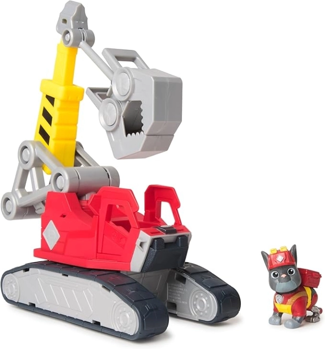 paw patrol rubble and crew - veicolo deluxe di charger: 2