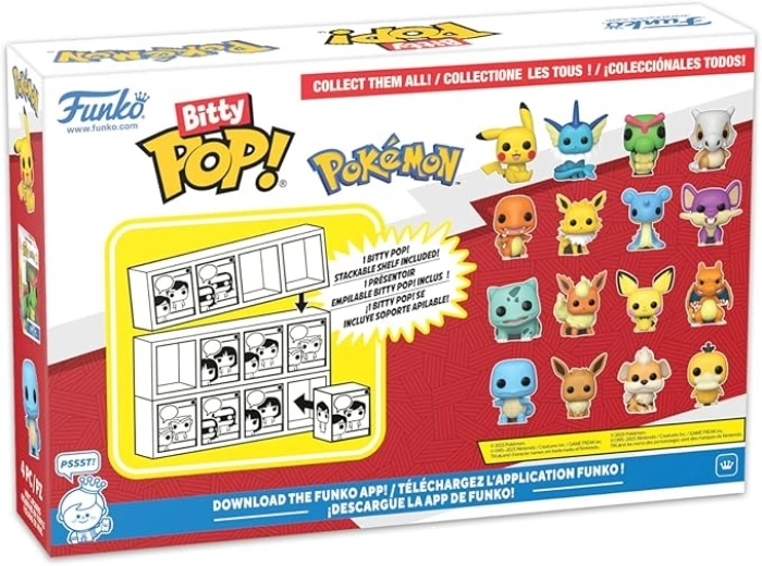 pokemon - 4 pack 3cm - funko pop bitty: 2