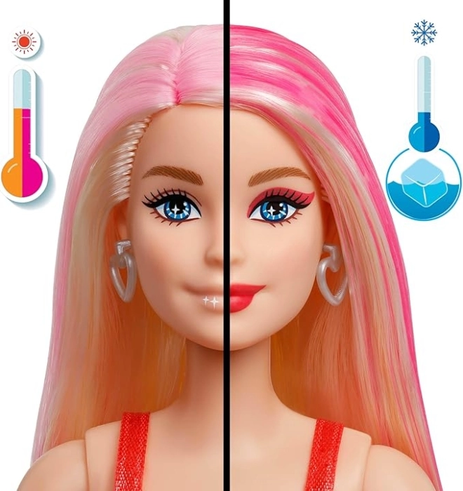 barbie party suprise make-up party bionda - vestito rosa