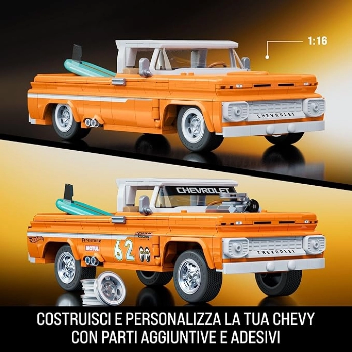 mattel brick shop hot wheels - chevrolet '62