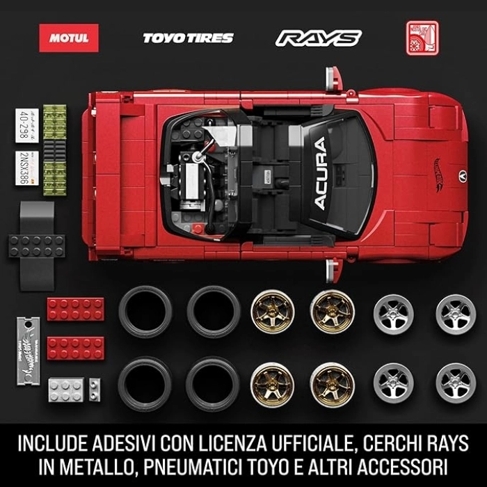 mattel brick shop hot wheels - acura nsx: 3