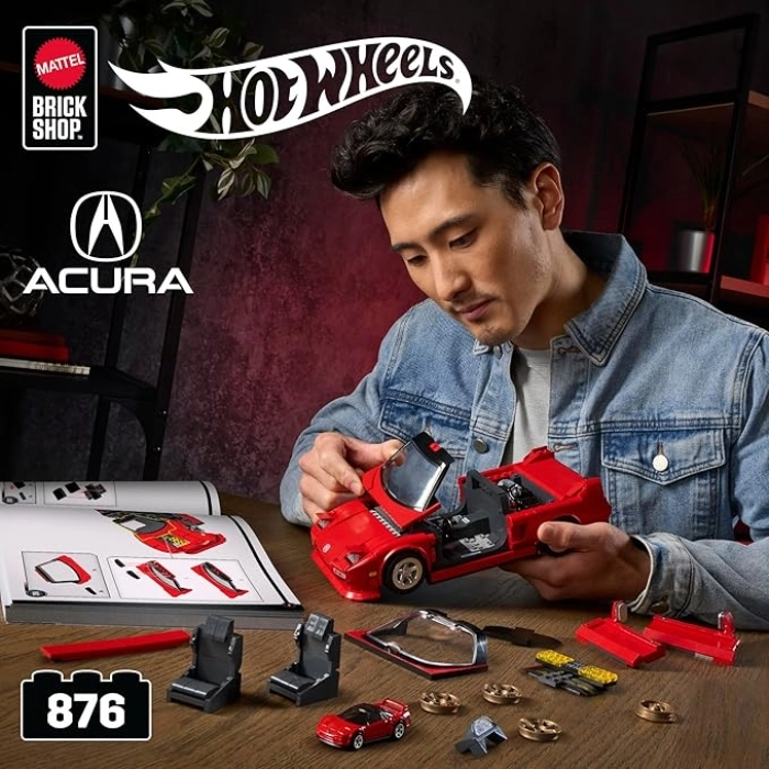 mattel brick shop hot wheels - acura nsx: 4