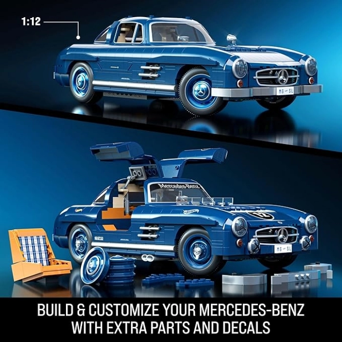 mattel brick shop hot wheels - mercedez-benz 300 sl