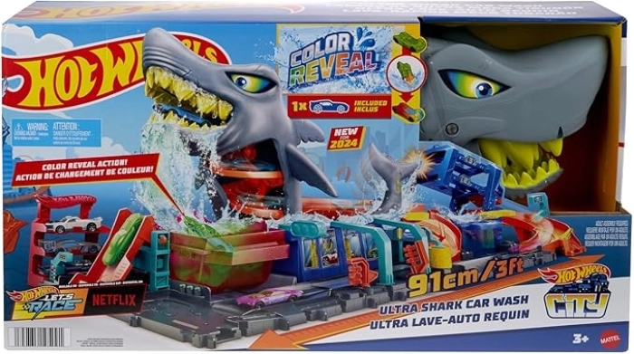 hot wheels city - autolavaggio mega squalo: 1