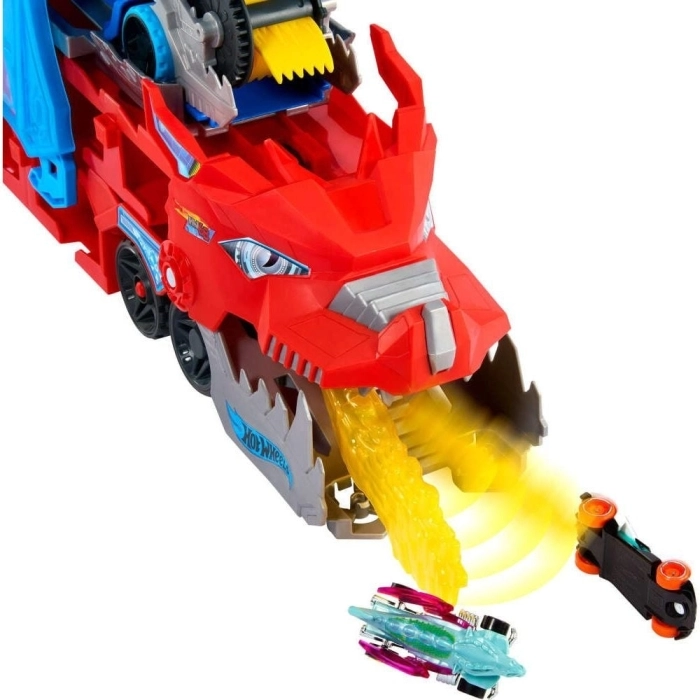 hot wheels city - drago trasportatore trasformabile