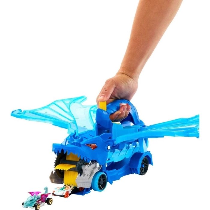 hot wheels city - drago trasportatore trasformabile