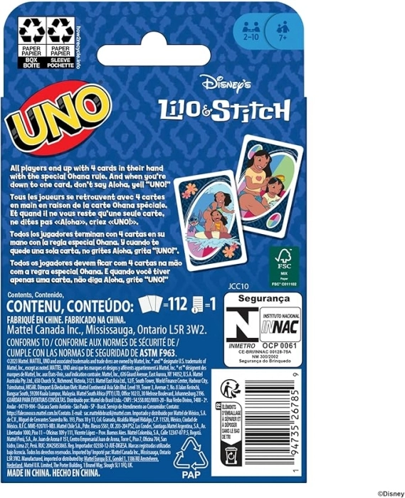 uno - lilo & stich