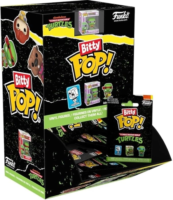 tmnt - teenage mutant ninja turtles 1 personaggio assortito 3cm  - funko pop bitty
